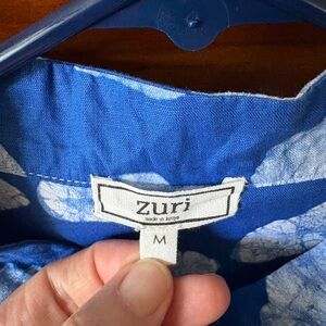 Zuri Blue and White Clouds Dress medium